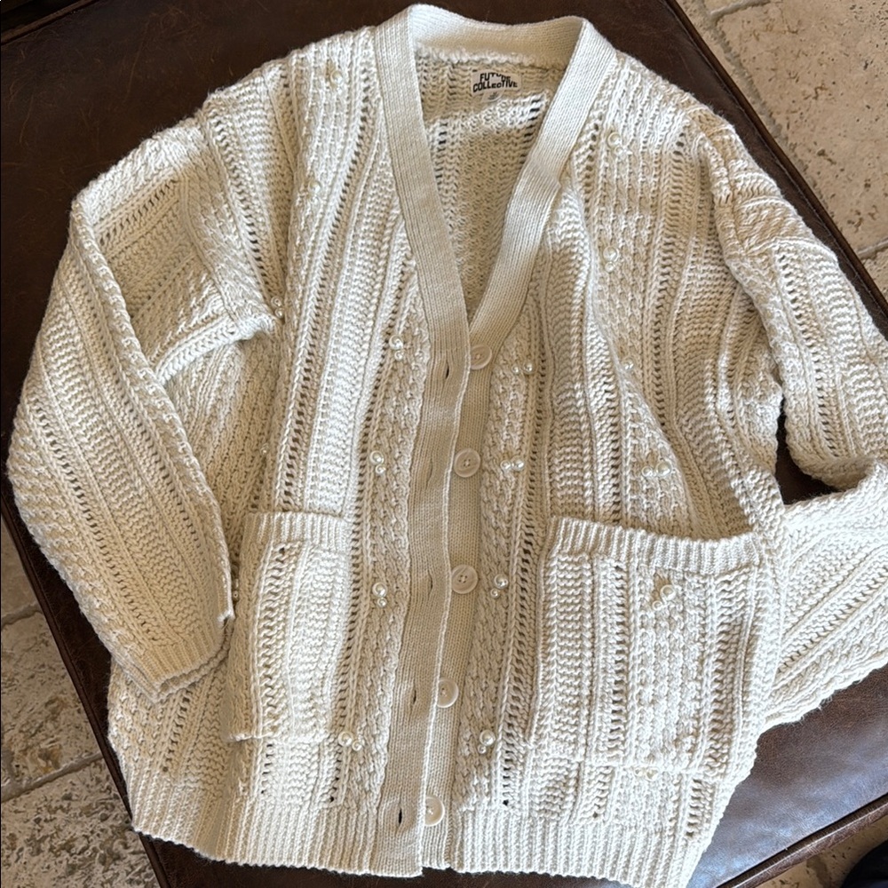 Cream super soft cardigan